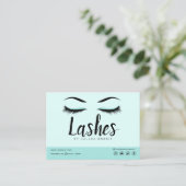 Eyelash Extension Instructions Nazorg Lash Logo Visitekaartje (Staand voorkant)