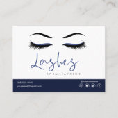 Eyelash Extension Instructions Nazorg Lash Logo Visitekaartje (Voorkant)