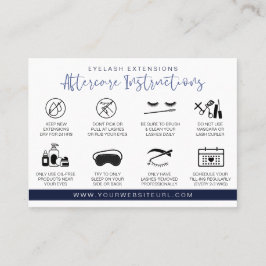 Eyelash Extension Instructions Nazorg Lash Logo Visitekaartje
