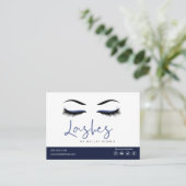Eyelash Extension Instructions Nazorg Lash Logo Visitekaartje (Staand voorkant)