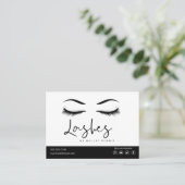 Eyelash Extension Instructions Nazorg Lash Logo Visitekaartje (Staand voorkant)
