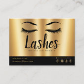 Eyelash Extension Instructions Nazorg Lash Logo Visitekaartje (Voorkant)