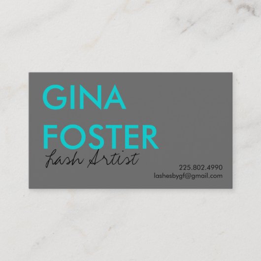 Eyelash Extension Lash Artist Visitekaartje (Voorkant)