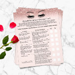 Eyelash Extension Liability Waiver Blush Roos Gold Flyer<br><div class="desc">Eyelash Extension Liability Waiver & Release Form Blush Roos Gold Glitter Flyers.</div>