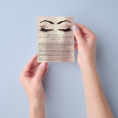 Eyelash Extension Liability Waiver Eyes Roos Roze Flyer (Hand)