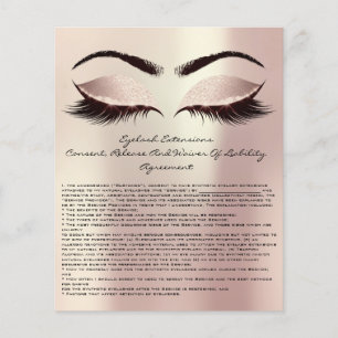 Eyelash Extension Liability Waiver Eyes Roos Roze Flyer