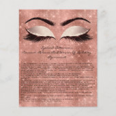 Eyelash Extension Liability Waiver Eyes Roos Spark Flyer (Voorkant)
