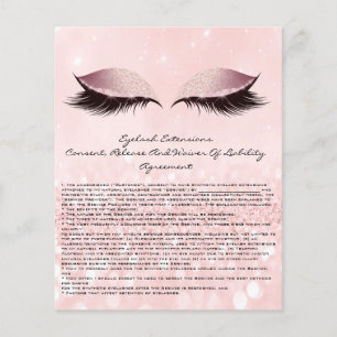 Eyelash Extension Liability Waiver Eyes Roze Flyer