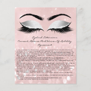 Eyelash Extension Liability Waiver Oyes Grey Roze Flyer