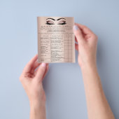 Eyelash Extension Liability Waiver Roos Blush Flyer (Hand)