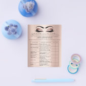 Eyelash Extension Liability Waiver Roos Blush Flyer (Enkel)