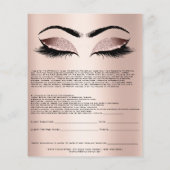 Eyelash Extension Liability Waiver Roos Blush Flyer (Achterkant)