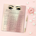 Eyelash Extension Liability Waiver Roos Gold Flyer<br><div class="desc">florenceK-ontwerp</div>