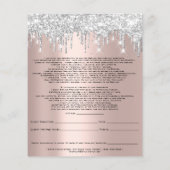 Eyelash Extension Liability Waiver Roos Grey Confe Flyer (Achterkant)