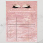 Eyelash Extension Liability Waiver Roos Marble2 Flyer (Voorkant)