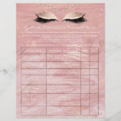 Eyelash Extension Liability Waiver Roos Marble2 Flyer (Voorkant)