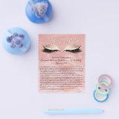 Eyelash Extension Liability Waiver Roos Marble Flyer (Enkel)