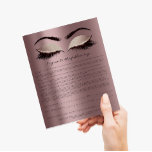 Eyelash Extension Liability Waiver Roos Mauve Flyer<br><div class="desc">florenceK-ontwerp</div>