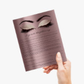 Eyelash Extension Liability Waiver Roos Mauve Flyer
