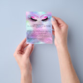 Eyelash Extension Liability Waiver Roos Ombre Flyer (Hand)