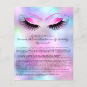 Eyelash Extension Liability Waiver Roos Ombre Flyer (Voorkant)