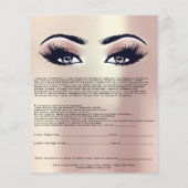 Eyelash Extension Liability Waiver Roos Pearly Flyer (Achterkant)