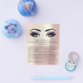 Eyelash Extension Liability Waiver Roos Pearly Flyer (Enkel)