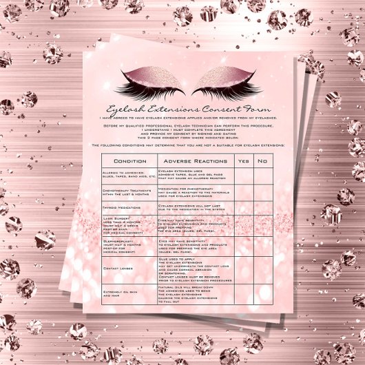 Eyelash Extension Liability Waiver Roos Roze Flyer