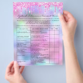 Eyelash Extension Liability Waiver Roos Roze Flyer (Hand)