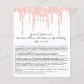 Eyelash Extension Liability Waiver Roos White Flyer (Voorkant)