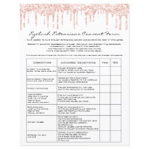 Eyelash Extension Liability Waiver Roos White