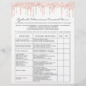 Eyelash Extension Liability Waiver Roos White Flyer (Voorkant)