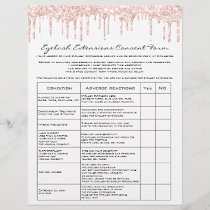 Eyelash Extension Liability Waiver Roos White Flyer