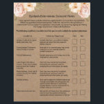 Eyelash Extension Liability Waiver Rustic Kraft Flyer<br><div class="desc">Eyelash Extension Liability Waiver & Release Form  Floral Rustic Kraft Flyers.</div>