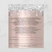 Eyelash Extension Liability Waiver Spark Roos Grey Flyer (Achterkant)