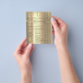 Eyelash Extension Liability Wavever Agreement Gold Flyer (Hand)