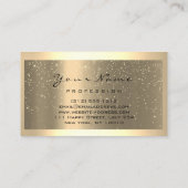 Eyelash Extension Makeup Artist Hair Gold Body Visitekaartje (Achterkant)