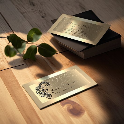 Eyelash Extension Makeup Artist Hair GoldConfetti Visitekaartje