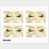 Eyelash Extension Makeup Beauty Salon Adress label (Vel)