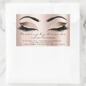 Eyelash Extension Makeup Beauty Salon Microblading Rechthoekige Sticker (Tas)