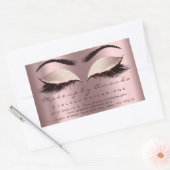 Eyelash Extension Makeup Beauty Salon Roos Rechthoekige Sticker (Envelop)