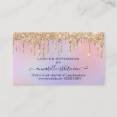 Eyelash Extension Natercare Instruction Glitter B Visitekaartje (Voorkant)