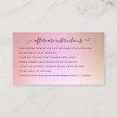 Eyelash Extension Natercare Instruction Glitter B Visitekaartje (Achterkant)