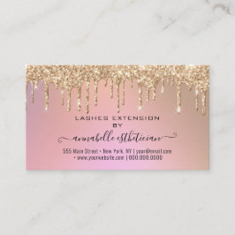 Eyelash Extension Natercare Instruction Glitter B Visitekaartje