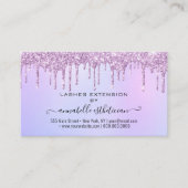 Eyelash Extension Natercare Instruction Glitter Bu Visitekaartje (Voorkant)