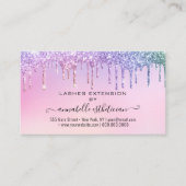 Eyelash Extension Natercare Instruction Glitter Bu Visitekaartje (Voorkant)