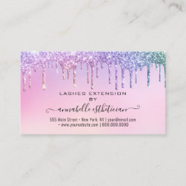 Eyelash Extension Natercare Instruction Glitter Bu Visitekaartje