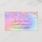 Eyelash Extension Natercare Instruction Glitter Bu Visitekaartje (Voorkant)