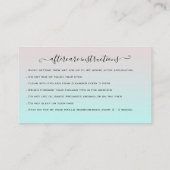 Eyelash Extension Natercare Instruction Glitter Visitekaartje (Achterkant)