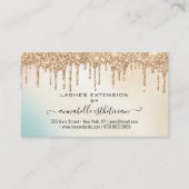 Eyelash Extension Natercare Instruction Glitter Visitekaartje (Voorkant)